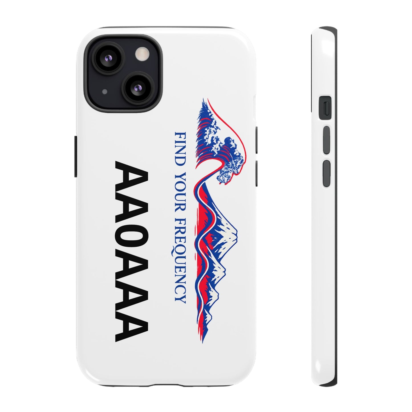 Phone Case — "Find Your Frequency" Graphic Protective Case (Custom Text Option)